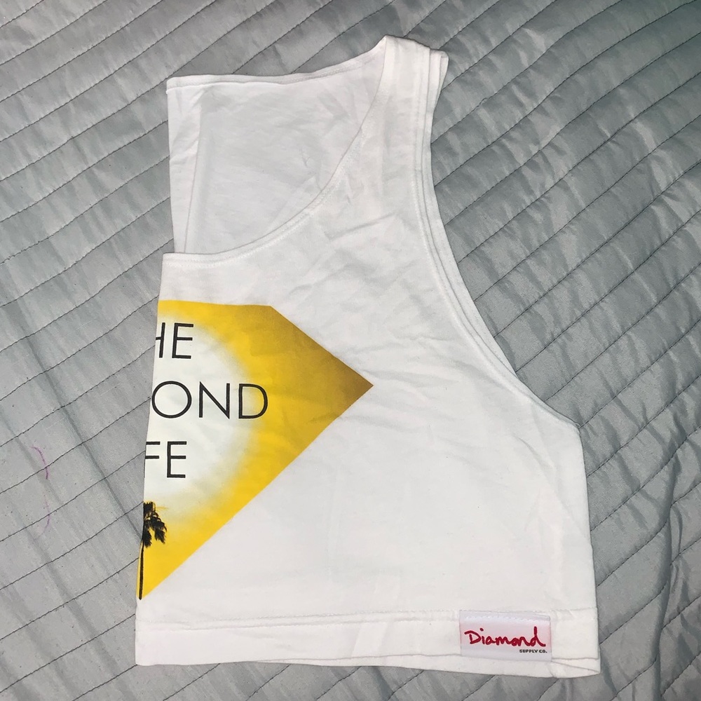 Diamond supply co. Cropped tank top